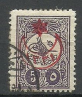 Turkey; 1915 Overprinted War Issue Stamp 5 K. "Type II Overprint" - Gebraucht