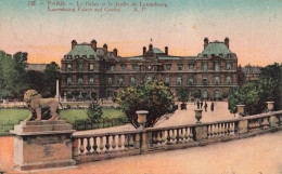 FRANCE - Paris - Le Palais Et Le Jardin Du Luxembourg - Luxembourg Palace And Garden - A P - Carte Postale Ancienne - Parks, Gardens