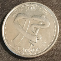 CANADA - 25 CENTS 2000 - KM 373 - Millénaire Santé - Canada