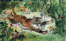 35810 MNH TUVALU 1998 AÑO LUNAR CHINO - AÑO DEL TIGRE - Tuvalu