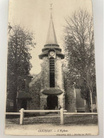 CPA - 93 - GOURNAY Sur MARNE - L' Eglise - Animée - Cachet Convoyeur PARIS - Gournay Sur Marne