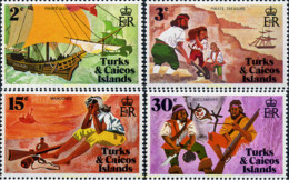 67492 MNH TURKS Y CAICOS 1971 PIRATAS - Turks And Caicos