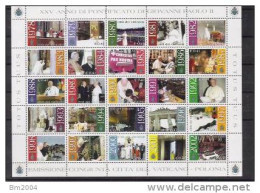 2003 Vatikan Mi. 1429-1453 **MNH   25 Jahre Pontifikat Von Papst Johannes Paul II. - Unused Stamps