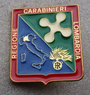Distintivo Smaltato CC Regione Lombardia - Carabinier - Polizia - Obsoleto - Carabinieri Badge Insignia (283) - Police & Gendarmerie