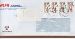 Croatia, Basketball, Silver Olympic Medal At Barcelona 1992, Commercial Letter - Baloncesto