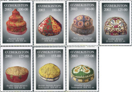 168889 MNH UZBEKISTAN 2003 SOMBREROS TRADICIONALES - Ouzbékistan