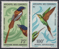 TIMBRE COMORES POSTE AERIENNE OISEAUX N° 20/21 NEUFS ** GOMME SANS CHARNIERE - Unused Stamps