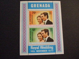 Grenada. 1973 Royal Wedding. MNH** Miniature Sheet (A2-TVN) - Granada (...-1974)