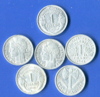 1fr  Allu  1958b  +5  Pieces - 1 Franc