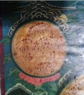 Tibetan Thangkha Art Picture 60 Years+ Old - Tantric Bharaib - Asian Art