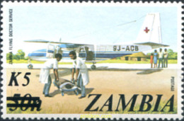 286805 MNH ZAMBIA 1985 SERVICIO MEDICO POR AVION - Zambie (1965-...)