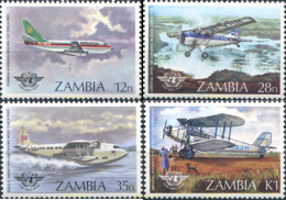 286804 MNH ZAMBIA 1984 40 ANIVERSARIO DE LA ORGANIZACION INTERNACIONAL DE AVIACION CIVIL (ICAO) - Zambie (1965-...)