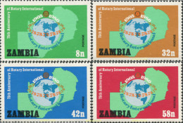 286798 MNH ZAMBIA 1980 75 ANIVERSARIO DEL ROTARY CLUB INTERNACIONAL - Zambie (1965-...)