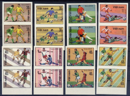 Vietnam Série Complète Paires Non Dentelé Imperf Football CM 82 ** - 1982 – Espagne