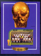 St Vincent Bloc Non Dentelé Imperf Football CM 86 ** - 1986 – Mexico