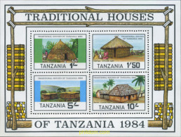 365220 MNH TANZANIA 1984 CASAS TRADICIONALES - Tansania (1964-...)