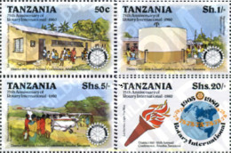 365210 MNH TANZANIA 1980 75 ANIVERSARIO DEL ROTARY INTERNACIONAL - Tansania (1964-...)