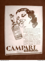 Pubblicità Del 1945 Campari Cordial Liquor Per La Signora Moderna Milano - Other & Unclassified
