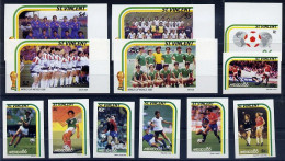 St Vincent Série Complète Non Dentelé Imperf Football CM 86 ** - 1986 – México