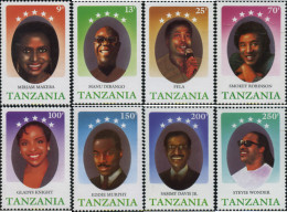 365241 MNH TANZANIA 1990 CANTANTES - Tansania (1964-...)