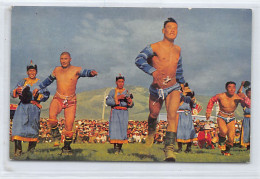 Mongolia - Mongolian Wrestlers - Mongolië