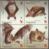 566796 MNH UCRANIA 2016 WWF - MURCIELAGOS - Ukraine