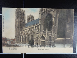 Bruxelles Eglise Ste. Gudule (Nels Colorisée) - Lanen, Boulevards