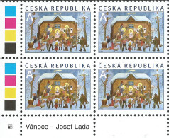 828 Czech Republic Lada's Christmas Holy Family 2014 - Unused Stamps