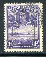 SIERRA LEONE- Y&T N°126- Oblitéré - Sierra Leona (...-1960)