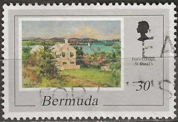 BERMUDA 1998 Paintings By Catherine And Ethel Tucker - 30c Fox’s Cottage, St Davids (Ethel Tucker) FU - Bermudes