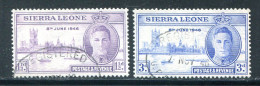 SIERRA LEONE- Y&T N°172 Et 173- Oblitérés - Sierra Leone (...-1960)