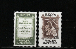 Andorre YT 339/40 ** : Europa , Musique - 1985 - Nuevos