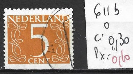 PAYS-BAS 611b Oblitéré Côte 0.30 € - Used Stamps