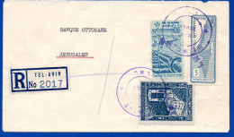 2580. PALESTINE.ISRAEL,INTERIM PERIOD,VERY NICE COMMERCIAL REGISTERED COVER - Brieven En Documenten