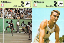 GF1880 - FICHES EDITION RENCONTRE - AL OERTER - CHARLIE GREENE - DAVE SIME - EDDIE HART - Atletiek