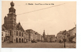 BINCHE (HAINAUT) - GRAND'PLACE ET HOTEL DE VILLE - Binche