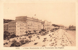 FRANCE - Nice - Vue Panoramique De L'Hôtel Westminster Et La Promenade Des Anglais - Animé - Carte Postale Ancienne - Bar, Alberghi, Ristoranti