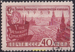 696951 USED UNION SOVIETICA 1959 4 ANIVERSARIO DE LA REVOLUCION DE OCTUBRE - Andere & Zonder Classificatie