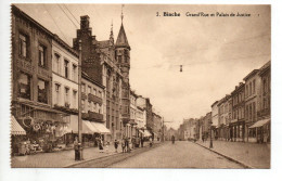 BINCHE (HAINAUT) - GRAND'RUE ET PALAIS DE JUSTICE - Binche