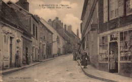 89 , Cpa  ST SAUVEUR , 6 , La Grande Rue (1re Vue)  (13627) - Saint Sauveur En Puisaye