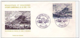 FDC TAAF N°PA 47 Bicentenaire Du Passage De COOK à KERGUELEN 31/12/76 - FDC