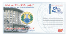 IP 2017 - 22 - 20 Years Organization For The Prohibition Of Chemical Weapons, Romania - Stationery - Unused - 2017 - Otros & Sin Clasificación
