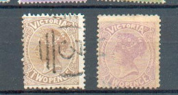 B 200 - VICTORIA - YT 76 - 77 ° Obli - Used Stamps