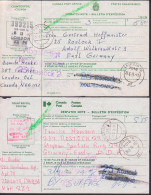 Torondo , London Ontario Canada  Bulletin D` Expedition, 2 Cards To Germany, Verzollungspostamt Rostock - Briefe U. Dokumente