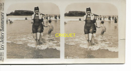 Photo Stéréo, Les Jolies Baigneuses, N° 3, Collection Paris-Stéréo, Mode, Maillots De Bain ... - Photos Stéréoscopiques