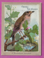 CHROMO - CACAO VAN HOUTEN Oiseau Bird L'ACCENTUEUR MOUCHET Nid Oeuf Bleu - Van Houten