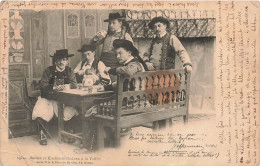 SPECTACLE - Théâtre - Bardes Et étudiants Bretons à La Veillée -Scène II De La Pièce Du Lit Clos- Carte Postale Ancienne - Teatro