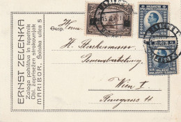 Yougoslavie Carte Maribor Pour L'Autriche 1924 - Briefe U. Dokumente