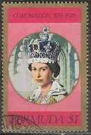 BERMUDA 1978 25th Anniversary Of Coronation - $1 - Queen Elizabeth II FU - Bermuda