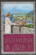 BERMUDA 1977 Silver Jubilee - 5c - Royal Visit, 1975 FU - Bermuda